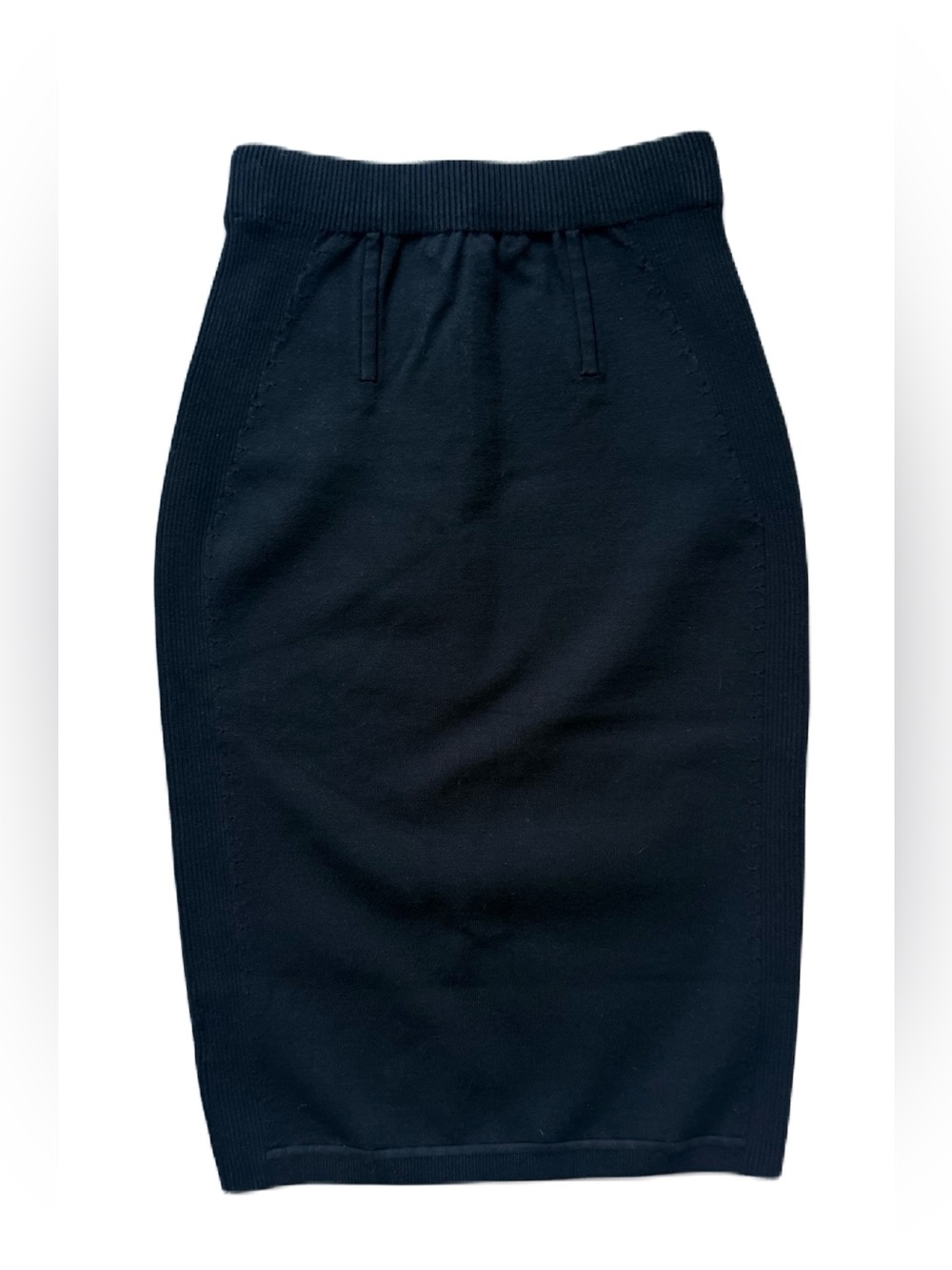 NakedCashmere Black Knit Pencil Skirt